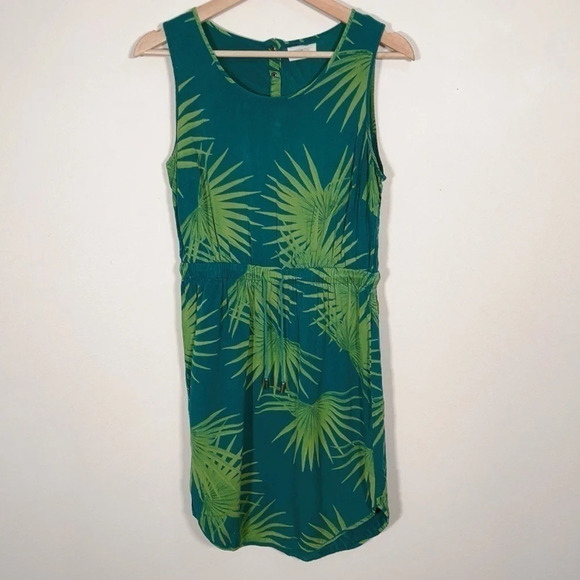NUMPH | BOHO PALM LEAF SLEEVELESS DRESS - Picture 1 of 10